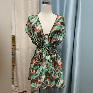 BECCA Multicolor sheer Swim Coverup